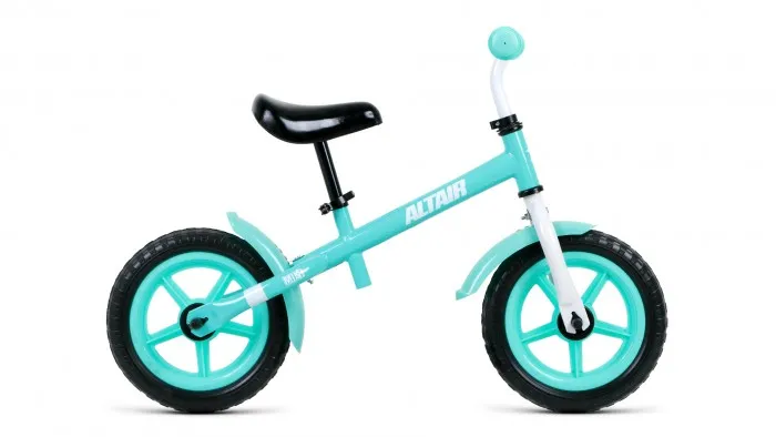 Беговел ALTAIR MINI 12 12" 2020-2021, бирюзовый/белый