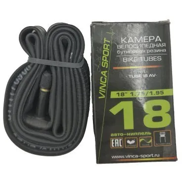 Камера 18*1.75/1.95 бутиловая резина авто-ниппель