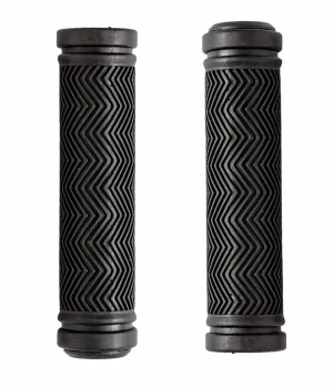 Vinca Sport Грипсы резина черные с заглушк L120