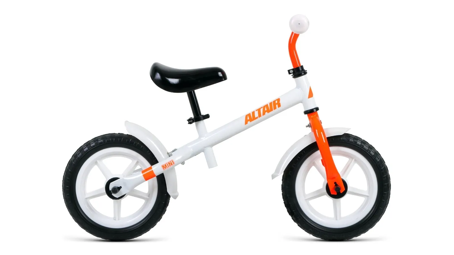 Беговел ALTAIR MINI 12 12" 2020-2021, белый/оранжевый
