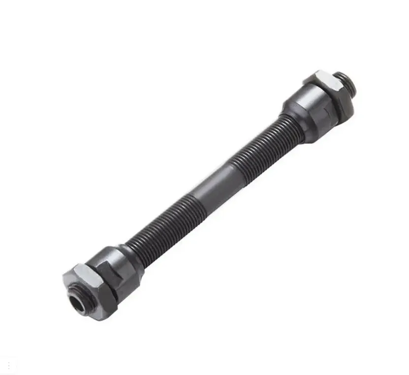 Ось передней втулки 3/8"x108 мм KENLI KL-900 под эксцентрик, с конусами и гайками, в сборе