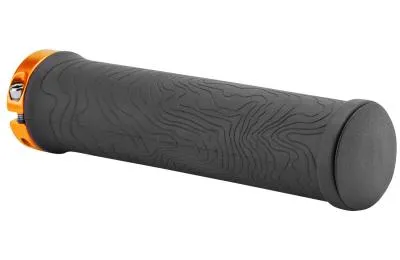 Грипсы XH-G213BL 130 мм чёрные, золотистые кольца, в инд. упаковке