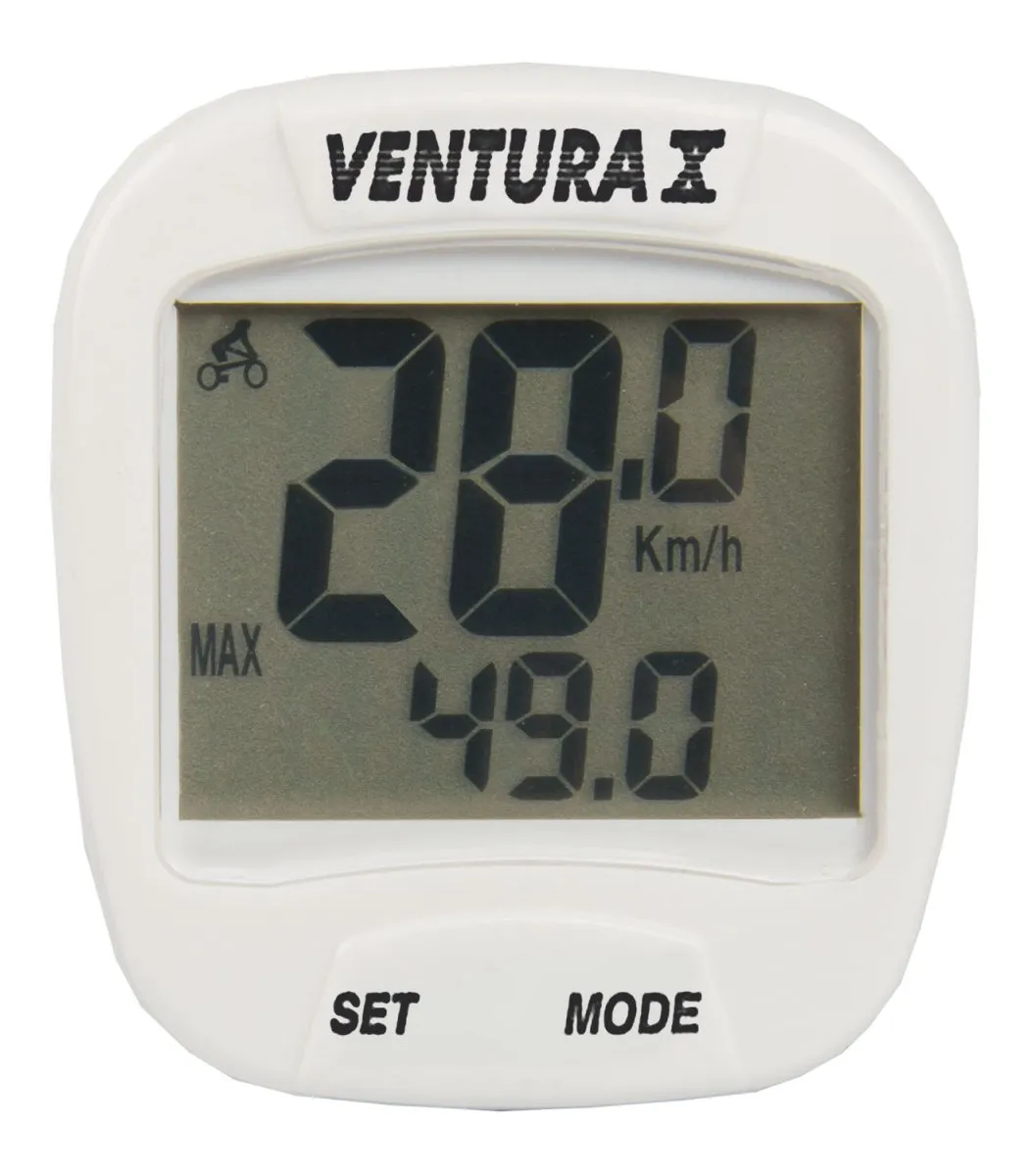 Велокомп. 5-244554 10 ф-ций  БЕЛЫЙ VENTURA Х