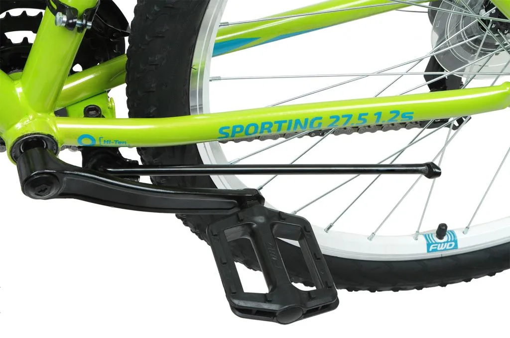 FORWARD SPORTING 1.2 27,5  S хардтейл (р.17"/к.27,5"/ск.21) зеленый /бирюзовый