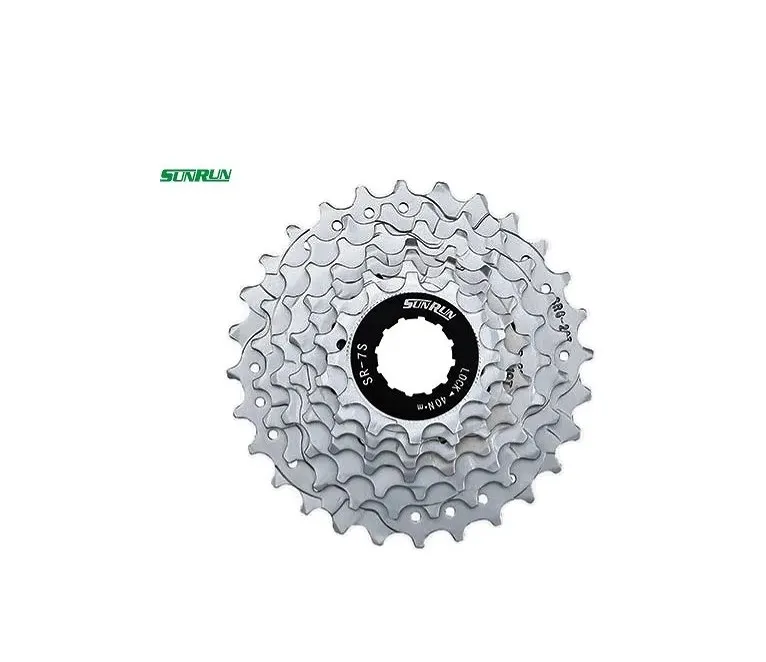 Кассета 7 ск. CS-SM718, 12-28T, Chrome-Plated, SUNRUN