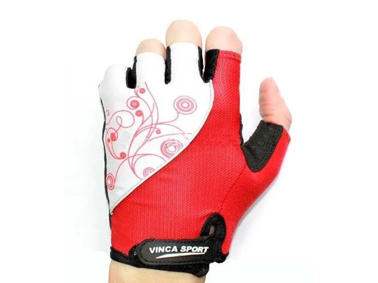 Vinca sport перчатки велосипедные женс бел-крас M
