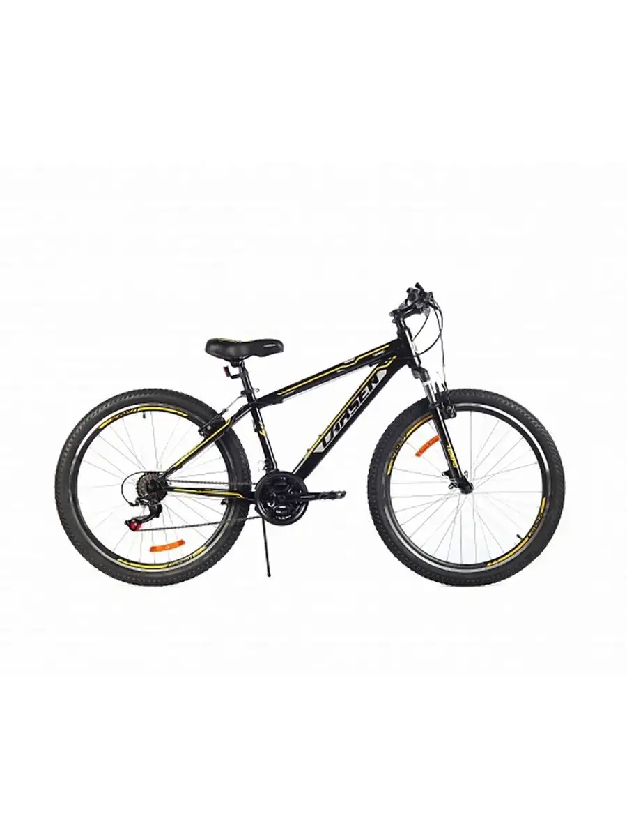 Велосипед Larsen Super Tempo 26" 21ск., черный/желтый (19)